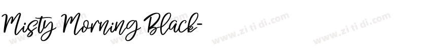 Misty Morning Black字体转换